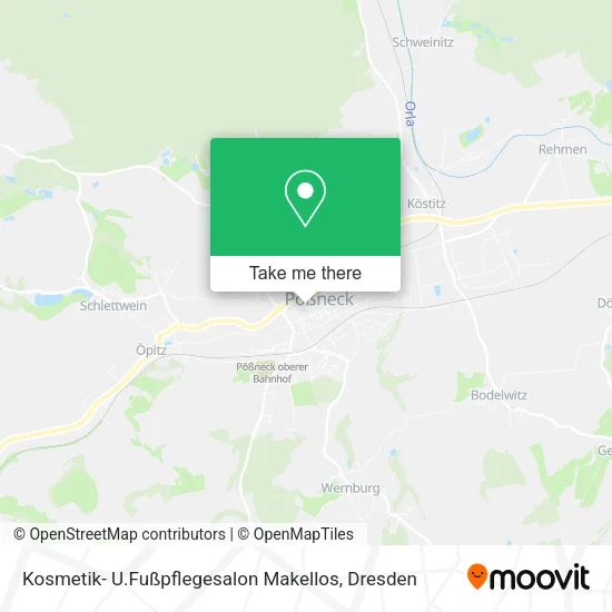 Карта Kosmetik- U.Fußpflegesalon Makellos