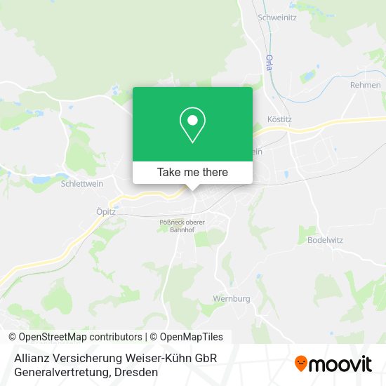 Карта Allianz Versicherung Weiser-Kühn GbR Generalvertretung