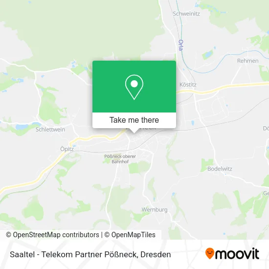 Карта Saaltel - Telekom Partner Pößneck
