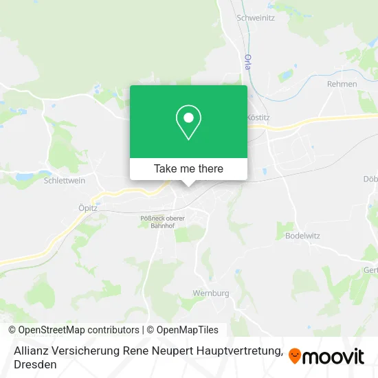 Карта Allianz Versicherung Rene Neupert Hauptvertretung