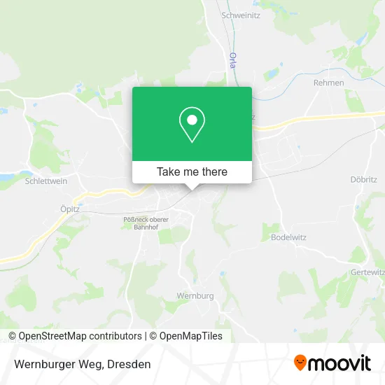 Карта Wernburger Weg