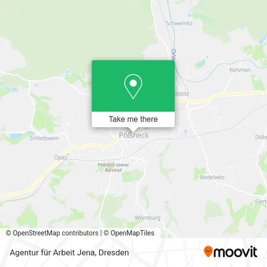Карта Agentur für Arbeit Jena