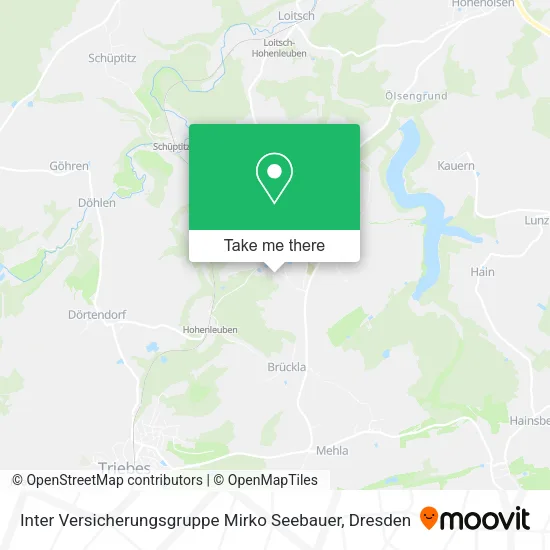 Карта Inter Versicherungsgruppe Mirko Seebauer