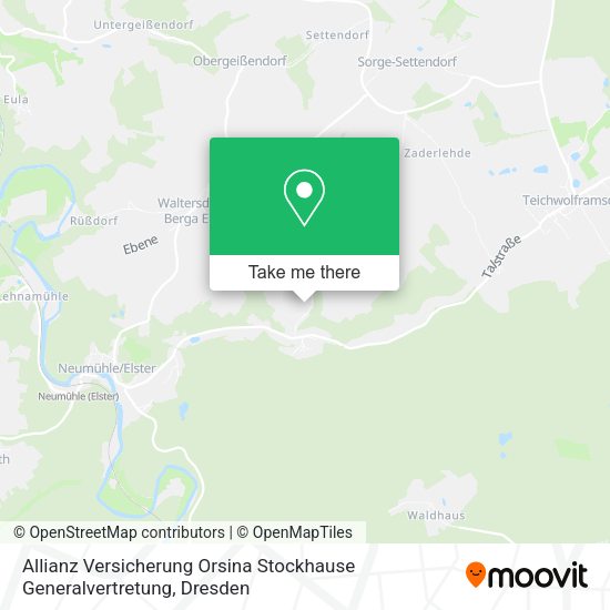 Карта Allianz Versicherung Orsina Stockhause Generalvertretung