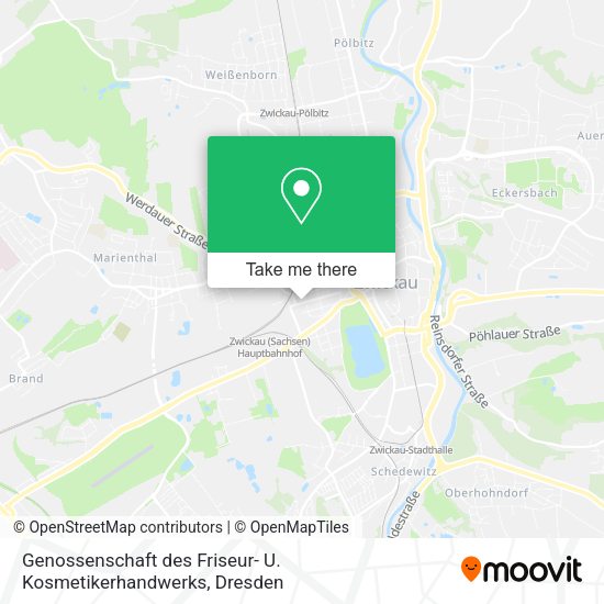 Карта Genossenschaft des Friseur- U. Kosmetikerhandwerks