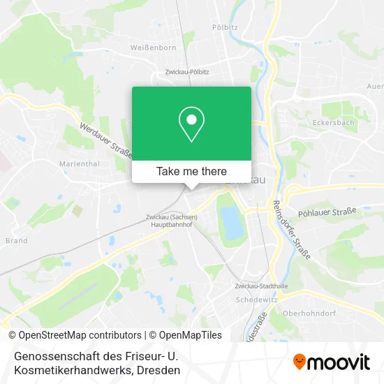 Карта Genossenschaft des Friseur- U. Kosmetikerhandwerks