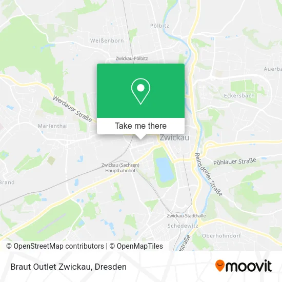 Карта Braut Outlet Zwickau