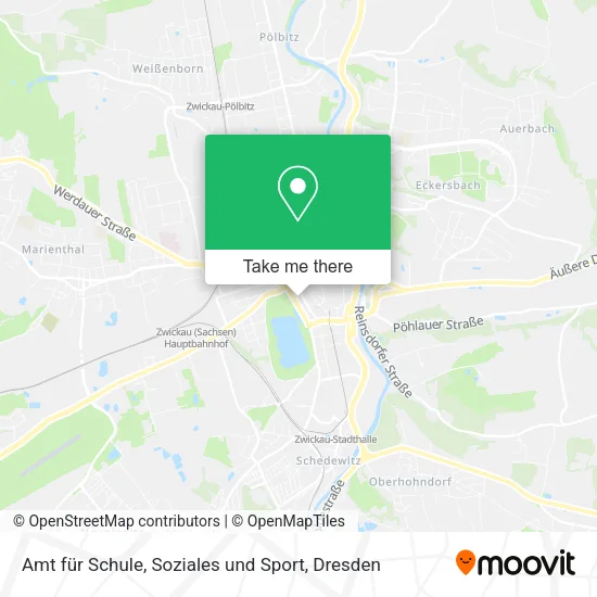Карта Amt für Schule, Soziales und Sport