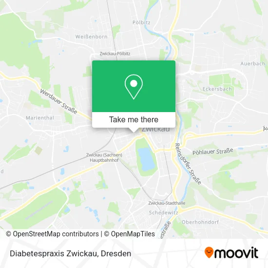 Карта Diabetespraxis Zwickau