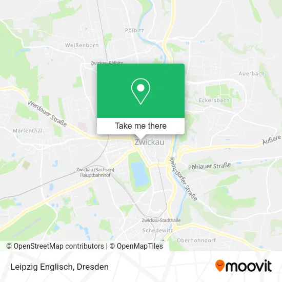 Карта Leipzig Englisch