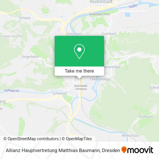 Карта Allianz Hauptvertretung Matthias Baumann
