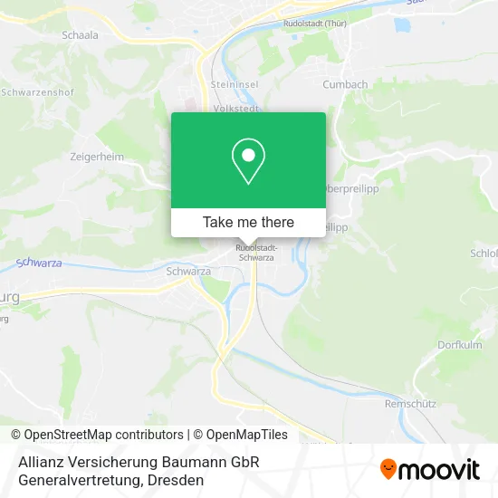 Карта Allianz Versicherung Baumann GbR Generalvertretung