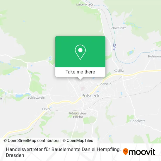 Карта Handelsvertreter für Bauelemente Daniel Hempfling