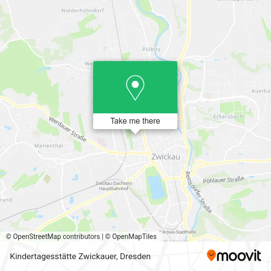 Карта Kindertagesstätte Zwickauer
