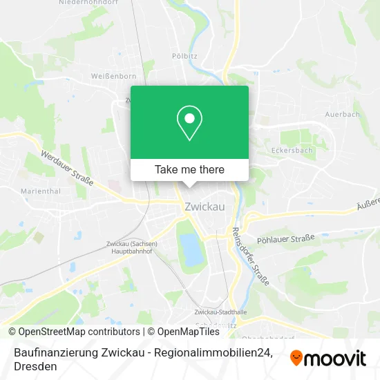Карта Baufinanzierung Zwickau - Regionalimmobilien24