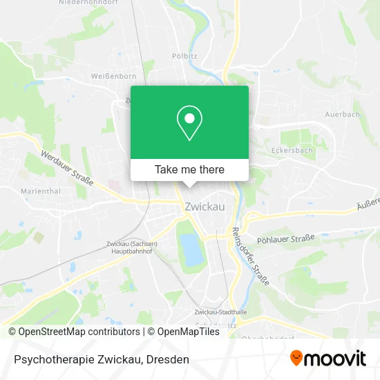 Карта Psychotherapie Zwickau