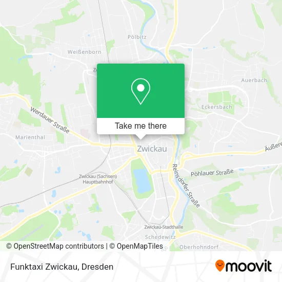 Карта Funktaxi Zwickau