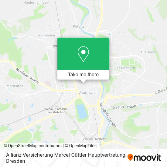 Allianz Versicherung Marcel Güttler Hauptvertretung map