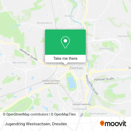 Карта Jugendring Westsachsen