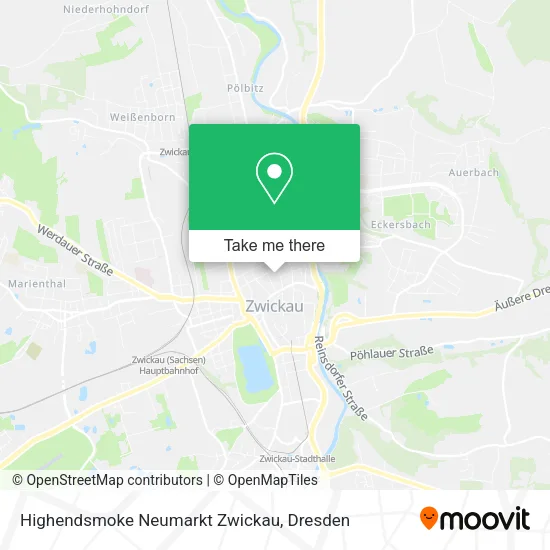 Карта Highendsmoke Neumarkt Zwickau