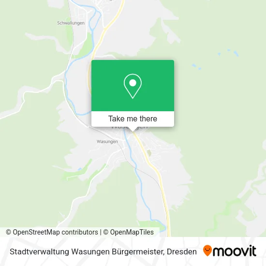 Карта Stadtverwaltung Wasungen Bürgermeister
