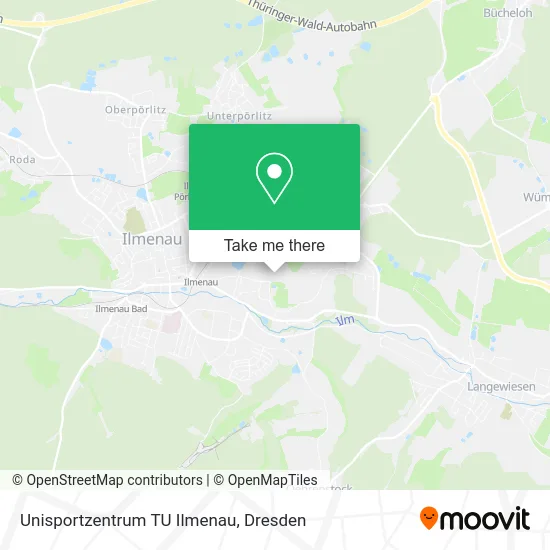 Карта Unisportzentrum TU Ilmenau