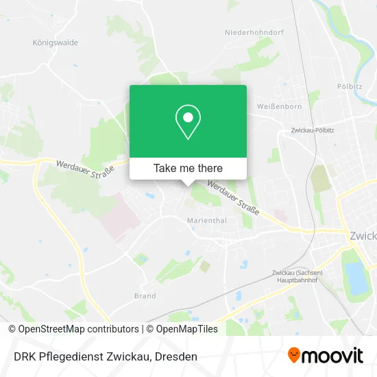 Карта DRK Pflegedienst Zwickau