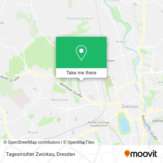 Карта Tagesmutter Zwickau