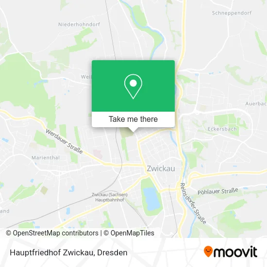 Карта Hauptfriedhof Zwickau