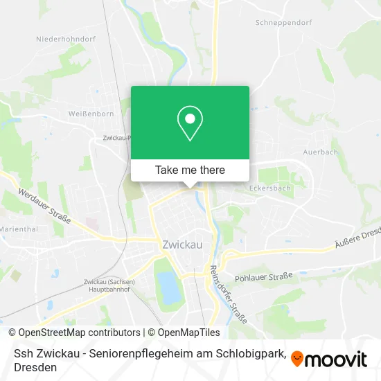 Карта Ssh Zwickau - Seniorenpflegeheim am Schlobigpark