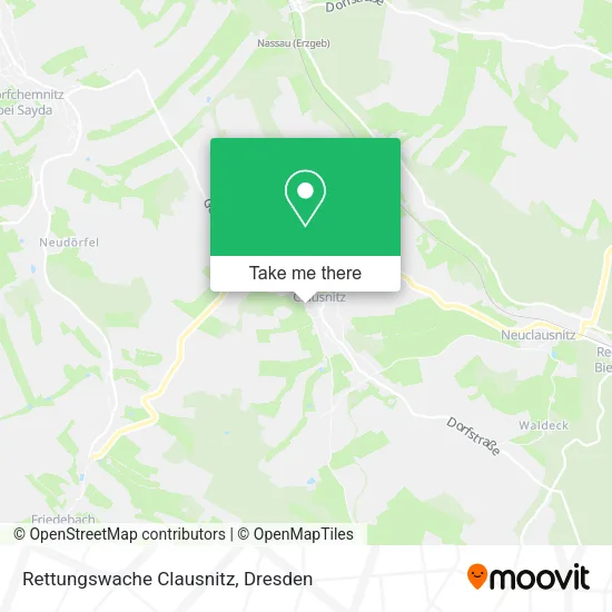 Rettungswache Clausnitz map
