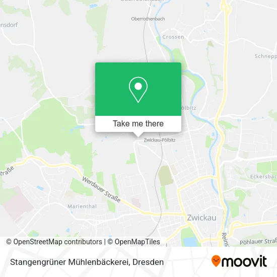 Карта Stangengrüner Mühlenbäckerei