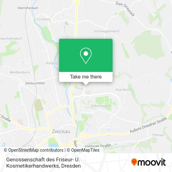 Карта Genossenschaft des Friseur- U. Kosmetikerhandwerks