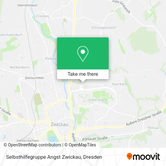 Карта Selbsthilfegruppe Angst Zwickau