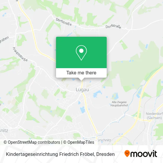 Карта Kindertageseinrichtung Friedrich Fröbel