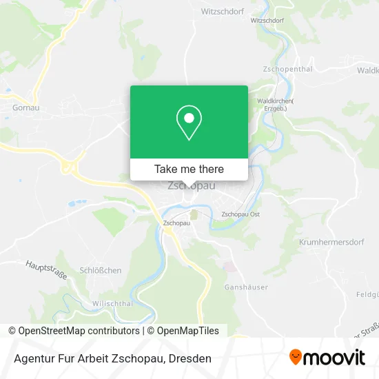 Agentur Fur Arbeit Zschopau map