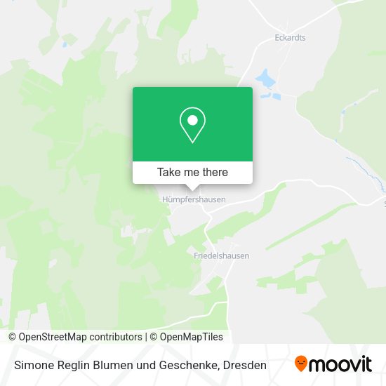 Карта Simone Reglin Blumen und Geschenke