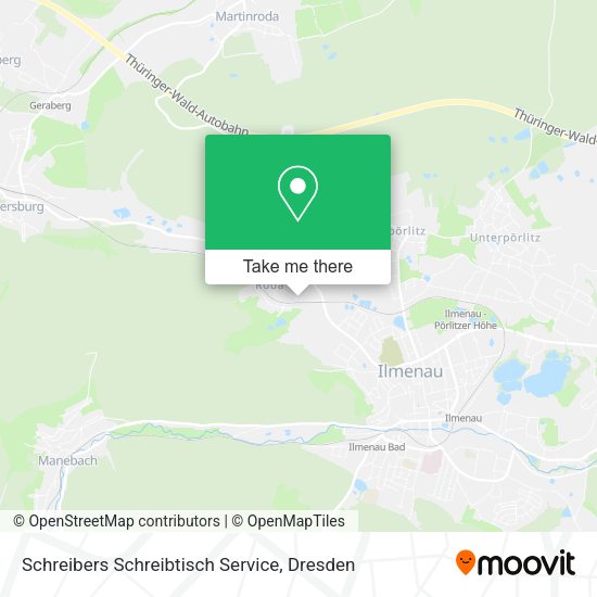 Schreibers Schreibtisch Service map