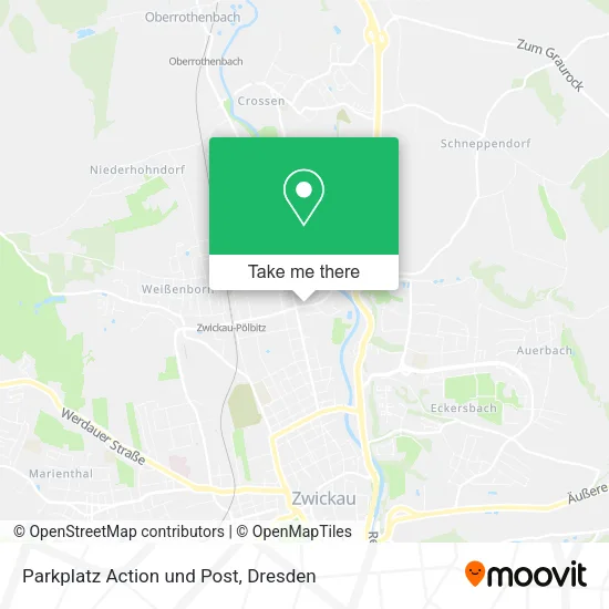 Карта Parkplatz Action und Post