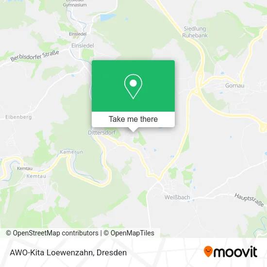 Карта AWO-Kita Loewenzahn