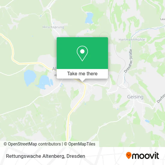 Rettungswache Altenberg map