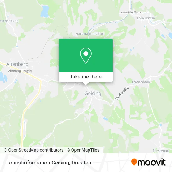 Карта Touristinformation Geising