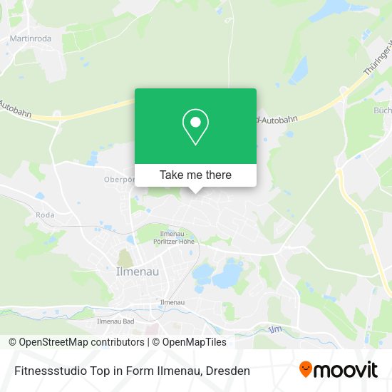 Карта Fitnessstudio Top in Form Ilmenau