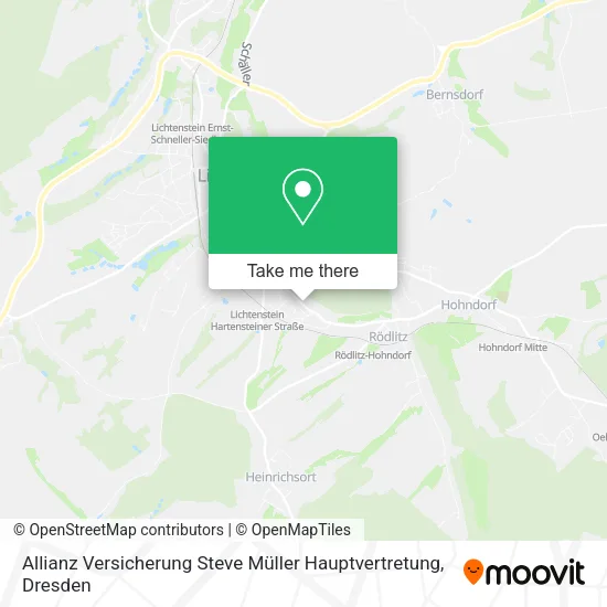 Карта Allianz Versicherung Steve Müller Hauptvertretung