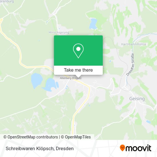 Карта Schreibwaren Klöpsch