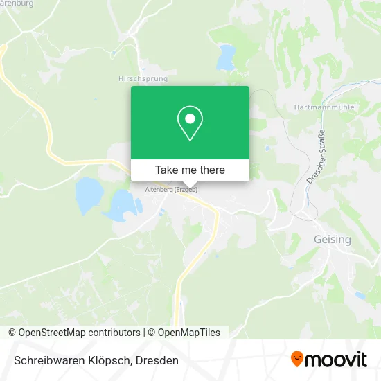 Карта Schreibwaren Klöpsch