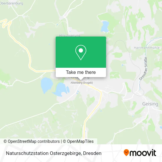 Карта Naturschutzstation Osterzgebirge