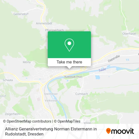 Карта Allianz Generalvertretung Norman Elstermann in Rudolstadt