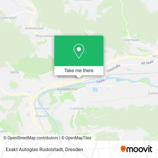 Карта Exakt Autoglas Rudolstadt