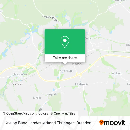 Карта Kneipp-Bund Landesverband Thüringen